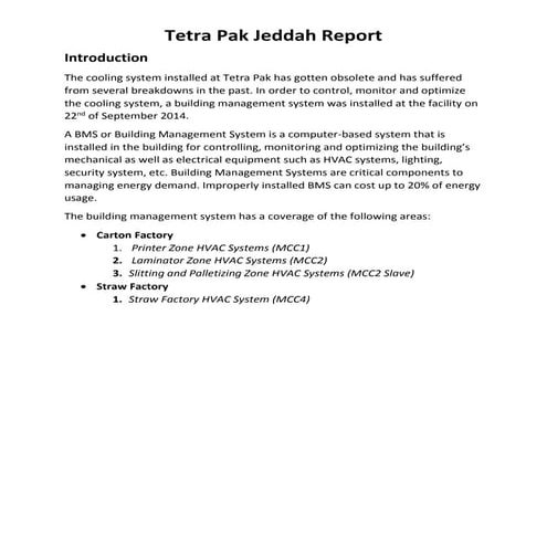 Tetra Pak Jed Report | PDF