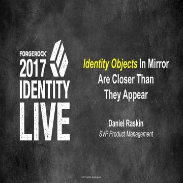 Identity Objects in Mirror Are Closer Than They Appear - Identity Live 2017 -...