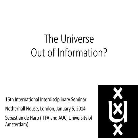 The Universe Out of Information?