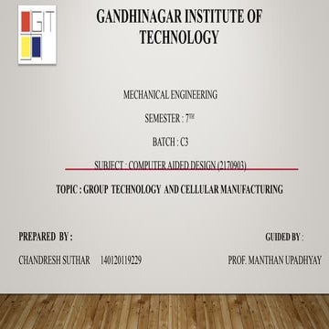 CELLULAR MANUFACTURING