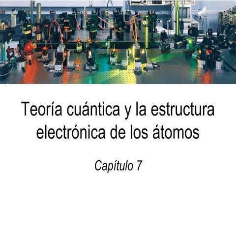 teoría cuántica y la estructura electrónica de los átomos | PPT