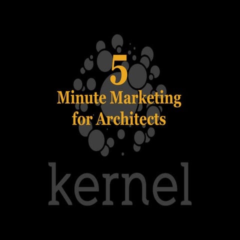 Why Architects Often Sell The Wrong Thing To The Wrong People.