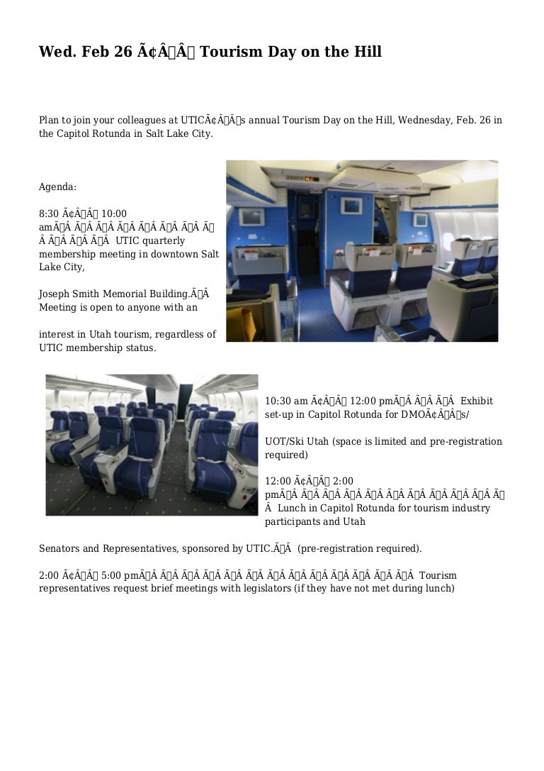 Wed Feb 26 Tourism Day On The Hill