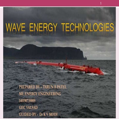  wave  energy technology