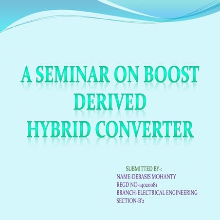 BOOST DERIVED HYBRID CONVERTER