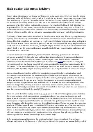 High-quality with pretty ladyboys