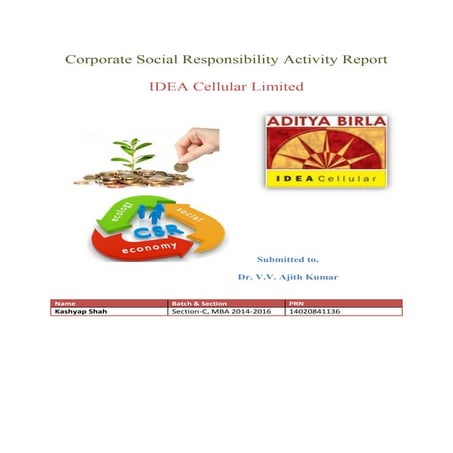 CSR Activities by IDEA & Aditya Birla Group