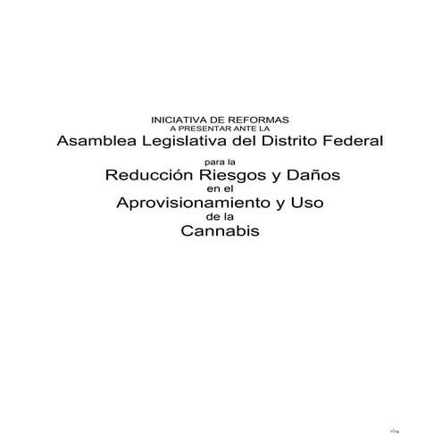 #IniciativaCannabisDF - ALDF