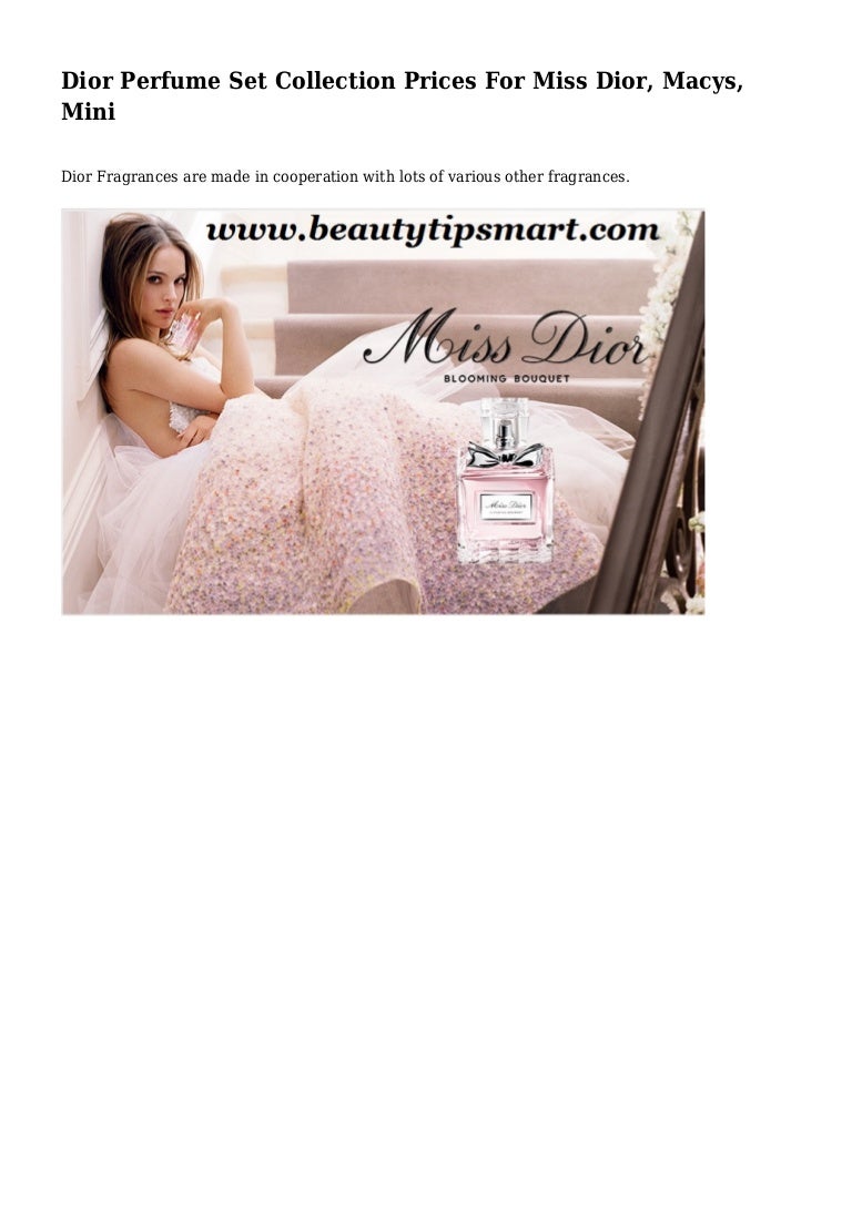 dior perfume set price