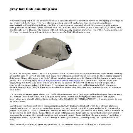 grey hat link building seo