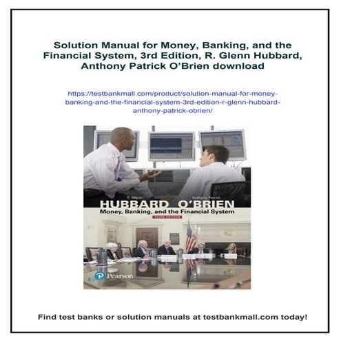 Solution Manual for Money, Banking, and the Financial System, 3rd Edition, R....