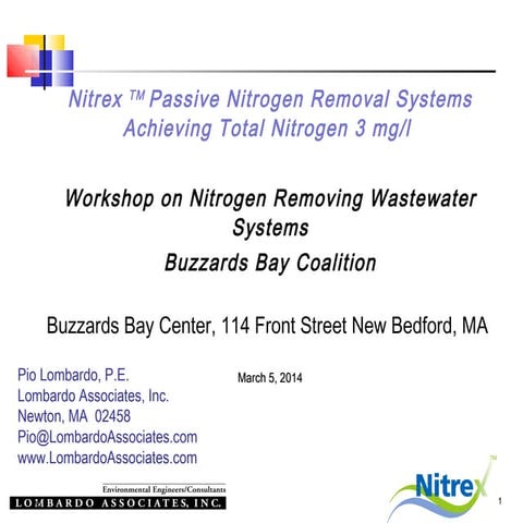 Nitrex(TM) Passive Nitrogen Removal Systems | PPT
