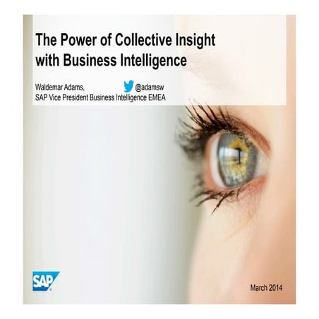 The Power of Collective Insight with SAP BI