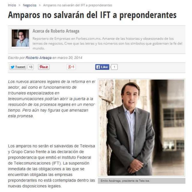 El nuevo alcance de la Reforma en Telecomunicaciones