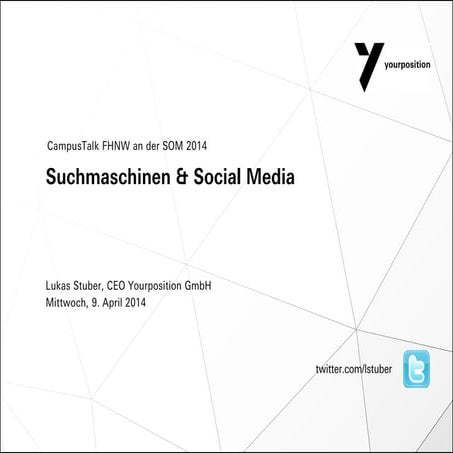 Suchmaschinen & Social Media