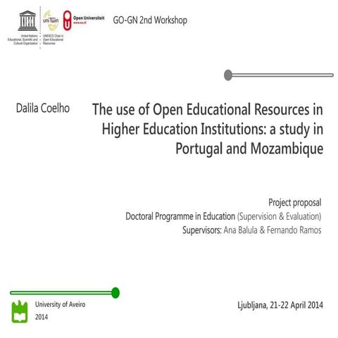 The use of Open Educational Resources in Higher Education Institutions: a stu...