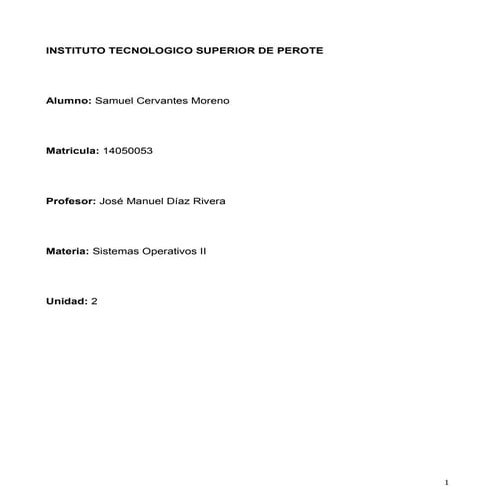 IV Unidad Sistemas Operativos 2 Cliente-Servidor 