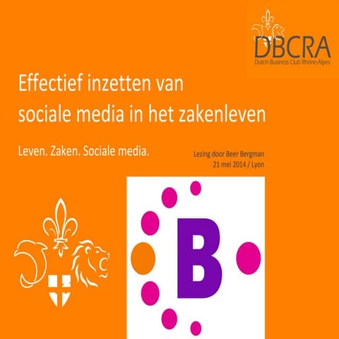 Effectief inzetten van sociale media in het zakenleven