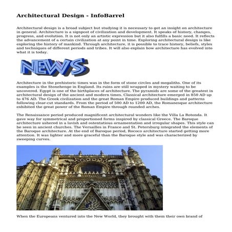 Architectural Design - InfoBarrel