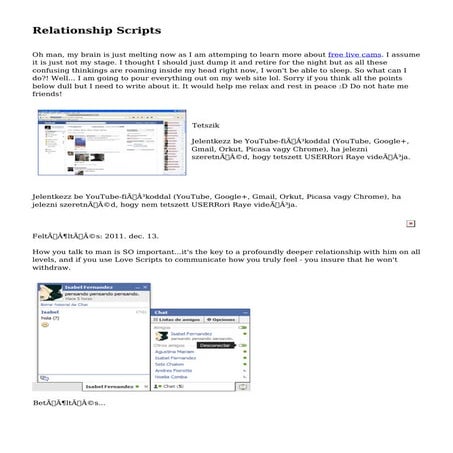Relationship Scripts | PDF