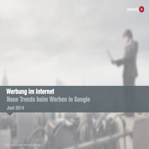 Werbung im Internet – Google AdWords
