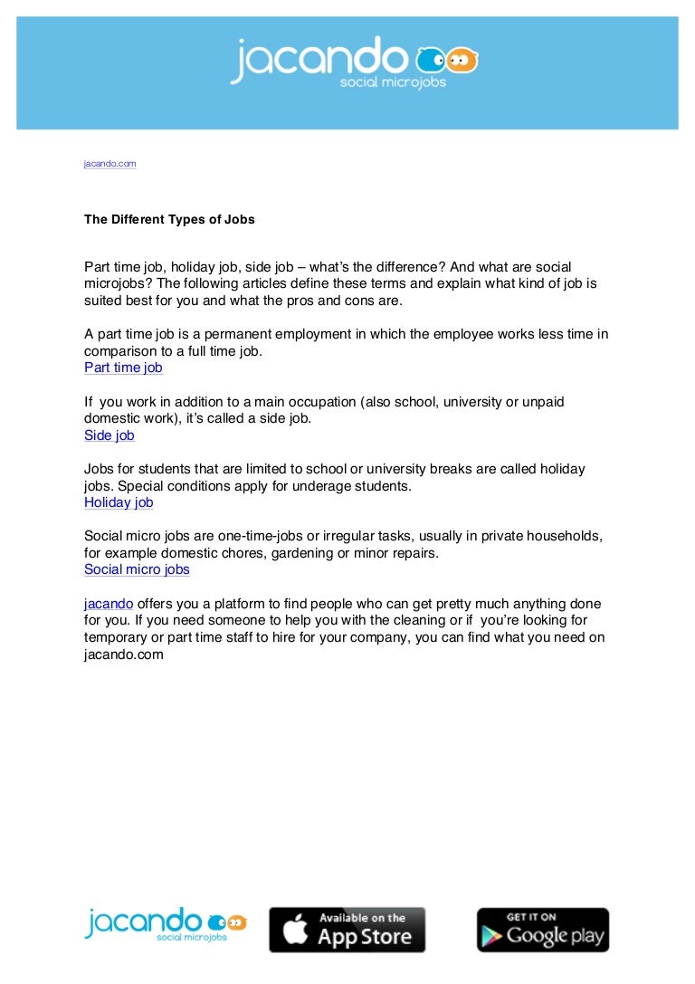 holiday jobs for students