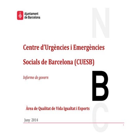 Centre d'Urgències i Emergències Socials de Barcelona | PDF
