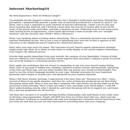 Internet Marketing54