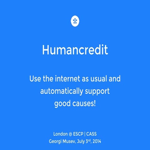 Humancredit 10 SLIDES EN | PDF