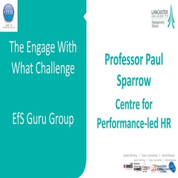 Guru Group Meeting 7 July 14 - The Engage With What Challenge - Paul Sparrow