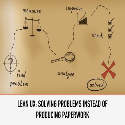 LEAN UX: Solving Problems Instead of Producing Paperwork