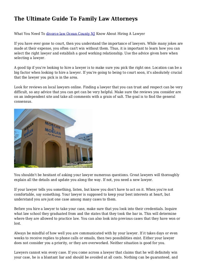 The Ultimate Guide To Family Law Attorneys