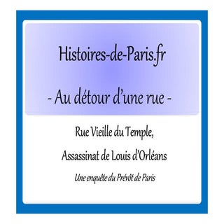 1407 assassinat de louis d'orléans ...