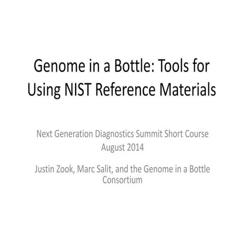Tools for Using NIST Reference Materials