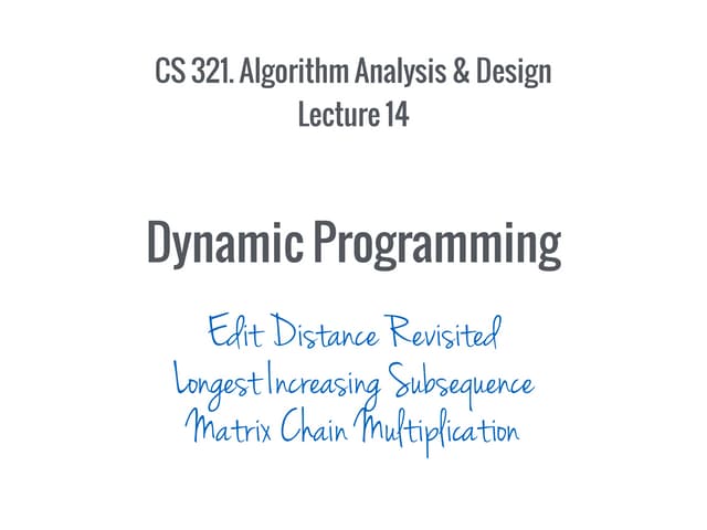 14 - 08 Feb - Dynamic Programming