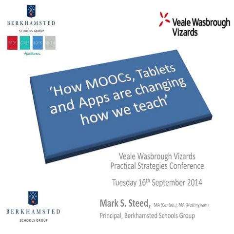 How MOOCs, tablets and apps are changing how we teach