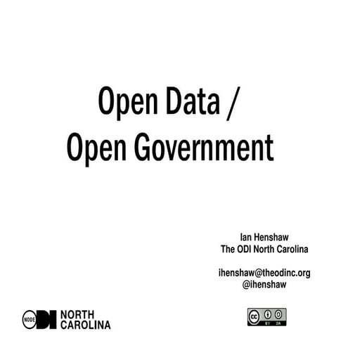 Open Data / Open Government