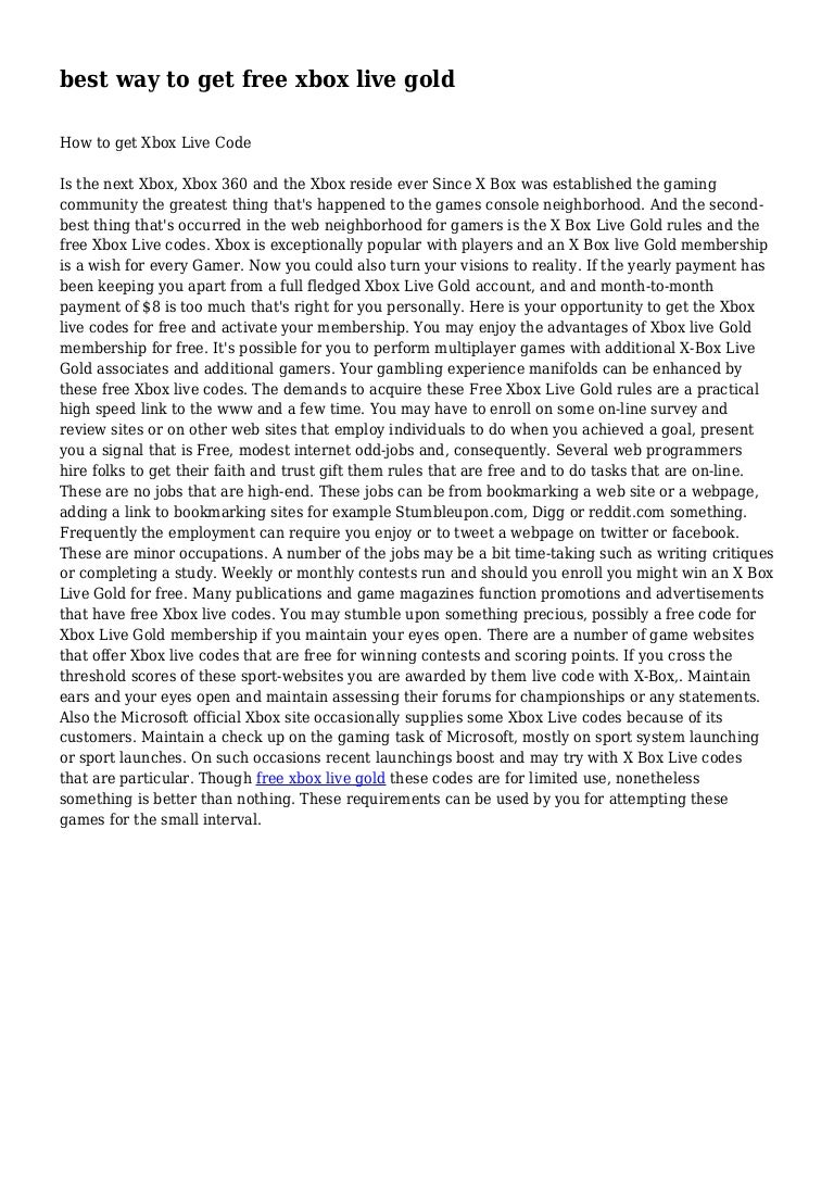 get xbox live code