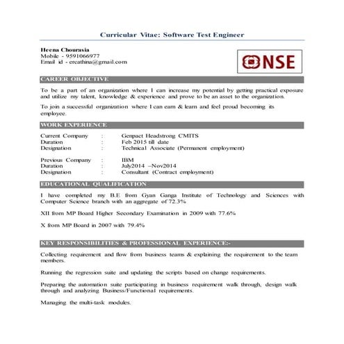 Curricular Vitae Heena Test Er. QA_Manual_Automation_Java 2 Years exp (2)