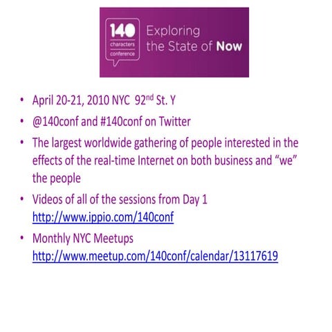 Reflections on the #140conf