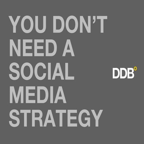You Don't Need a Social Media Strategy (Washington DC Edition)