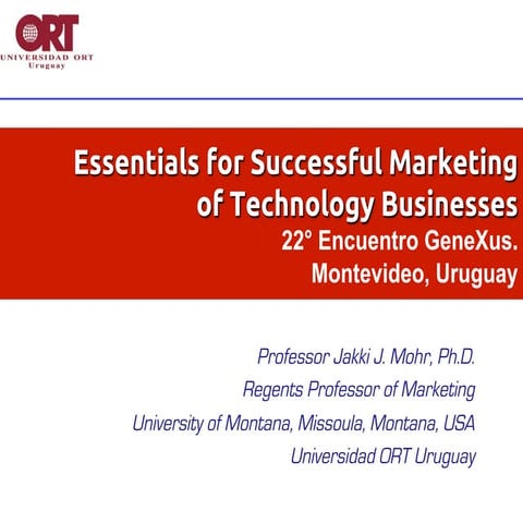 Marketing de productos e innovaciones de alta tecnología