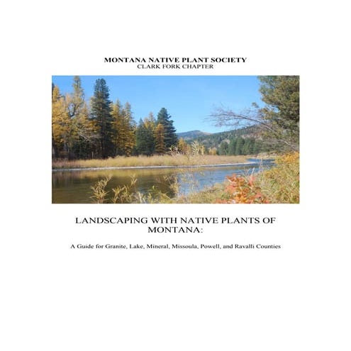 Landscaping with Native Plants of Montana
