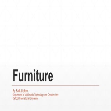 Presentation on Furniture