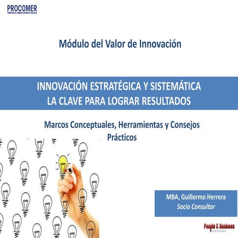 PROCOMER Marca País, Innovación Estratégica y Sistemática