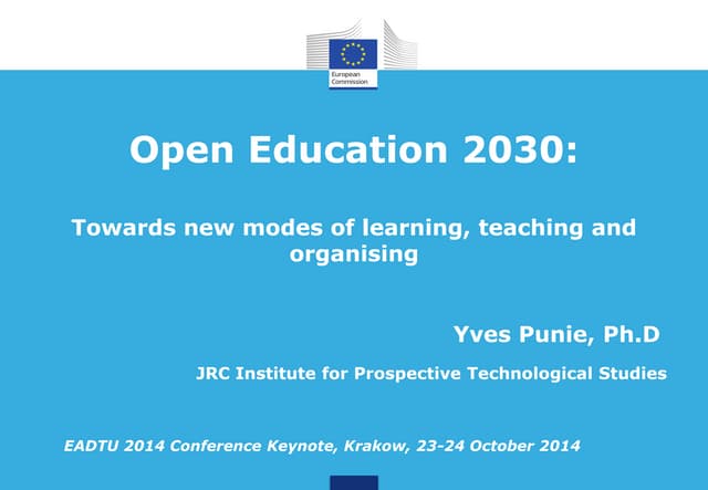 141023 EADTU Keynote Open Education 2030