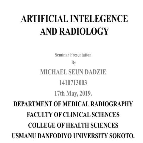 Artificial  Intelligence and radiology.pptx