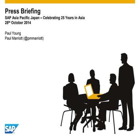 SAP HANA Adoption Press Briefing Japan (Paul Marriott @pmmarriott, Paul Young)