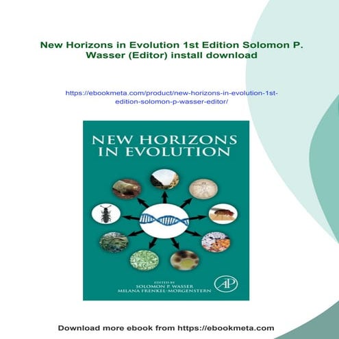 New Horizons in Evolution 1st Edition Solomon P. Wasser (Editor)