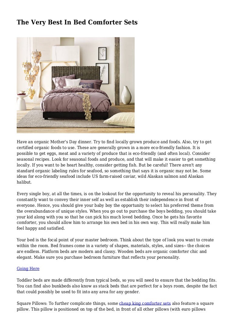 The Very Best In Bed Comforter Sets
